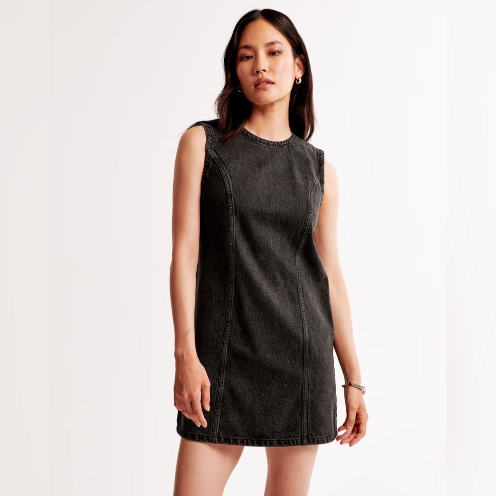 Abercrombie & Fitch Denim Shift Mini Dress